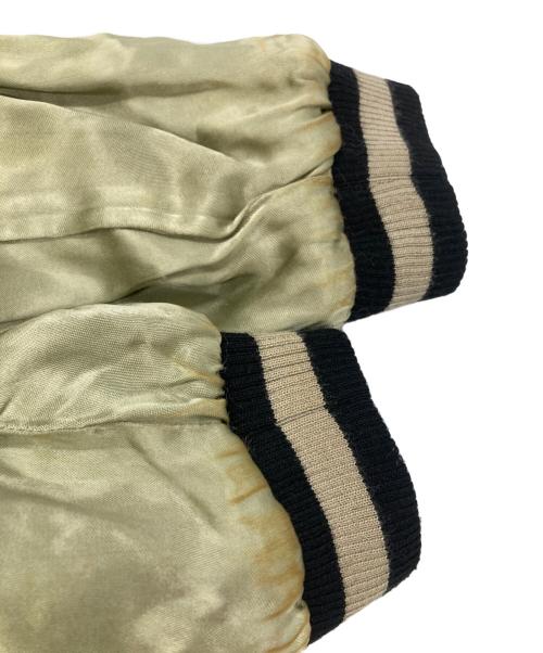 花旅楽団（ハナタビガクダン）花旅楽団 (ハナタビガクダン) スカジャン/ Sukajan ブラック サイズ:Ｌの古着・服飾アイテム