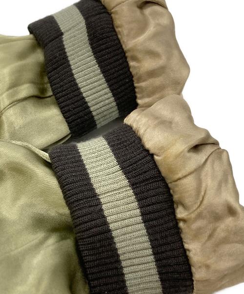 花旅楽団（ハナタビガクダン）花旅楽団 (ハナタビガクダン) スカジャン/ Sukajan ブラック サイズ:Ｌの古着・服飾アイテム