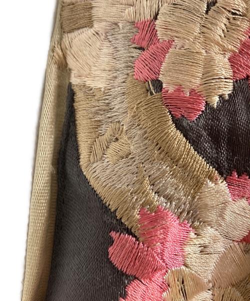 花旅楽団（ハナタビガクダン）花旅楽団 (ハナタビガクダン) スカジャン/ Sukajan ブラック サイズ:Ｌの古着・服飾アイテム