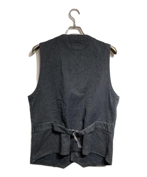 ORGUEIL（オルゲイユ）ORGUEIL (オルゲイユ) ブラックシャンブレーベスト/Black chambray vest グレー サイズ:40の古着・服飾アイテム
