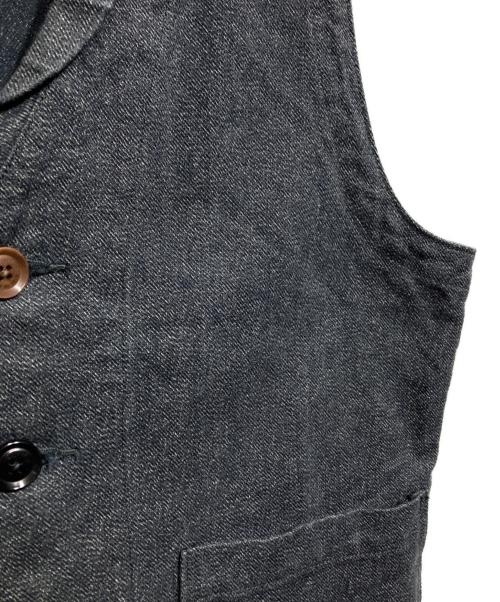 ORGUEIL（オルゲイユ）ORGUEIL (オルゲイユ) ブラックシャンブレーベスト/Black chambray vest グレー サイズ:40の古着・服飾アイテム