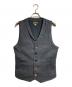 ORGUEIL（オルゲイユ）の古着「ブラックシャンブレーベスト/Black chambray vest」｜グレー