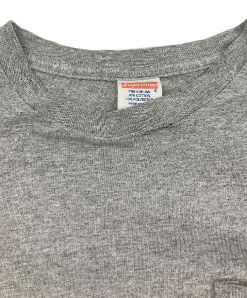 SUPREME（シュプリーム）SUPREME (シュプリーム) INDEPENDENT (インディペンデント) Pocket Tee グレー サイズ:	SIZE Lの古着・服飾アイテム