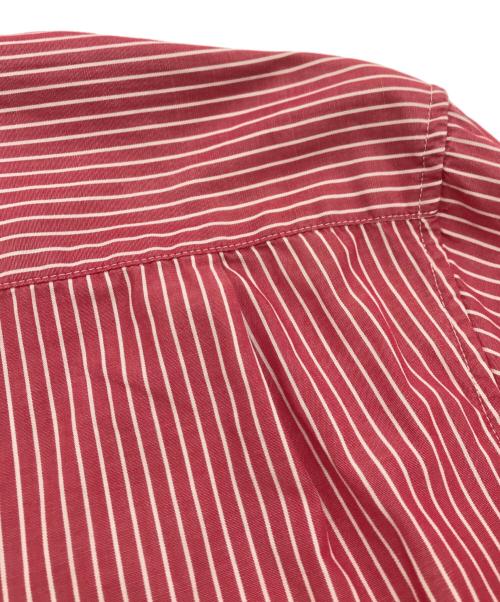 SUPREME（シュプリーム）Supreme (シュプリーム) ストライプシャツ レッド サイズ:SIZE Mの古着・服飾アイテム