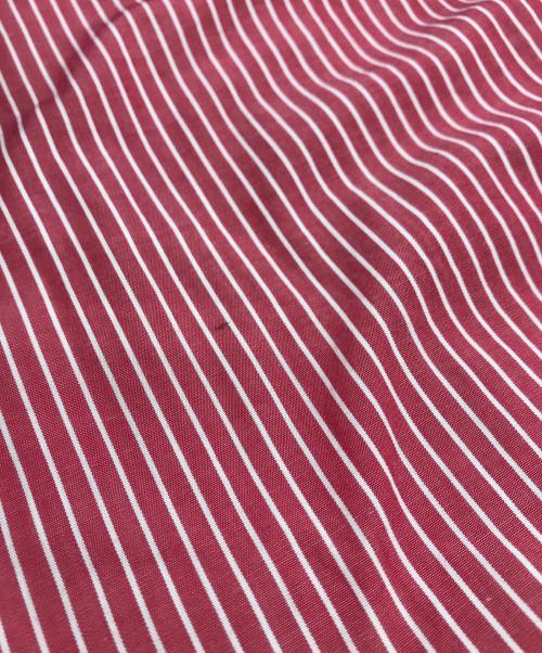 SUPREME（シュプリーム）Supreme (シュプリーム) ストライプシャツ レッド サイズ:SIZE Mの古着・服飾アイテム