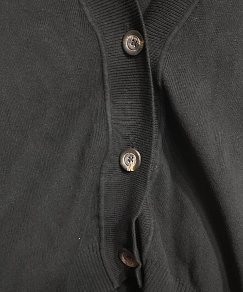 PERVERZE（パーバーズ）PERVERZE (パーバーズ) crash wide knit cardigan/クラッシュワイドニットカーディガン ブラック サイズ:Freeの古着・服飾アイテム