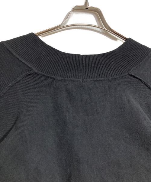 PERVERZE（パーバーズ）PERVERZE (パーバーズ) crash wide knit cardigan/クラッシュワイドニットカーディガン ブラック サイズ:Freeの古着・服飾アイテム