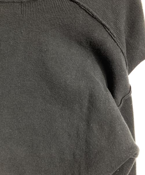 PERVERZE（パーバーズ）PERVERZE (パーバーズ) crash wide knit cardigan/クラッシュワイドニットカーディガン ブラック サイズ:Freeの古着・服飾アイテム