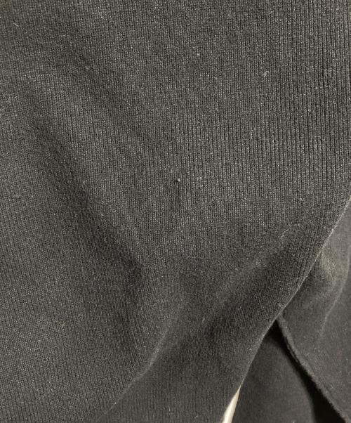 PERVERZE（パーバーズ）PERVERZE (パーバーズ) crash wide knit cardigan/クラッシュワイドニットカーディガン ブラック サイズ:Freeの古着・服飾アイテム