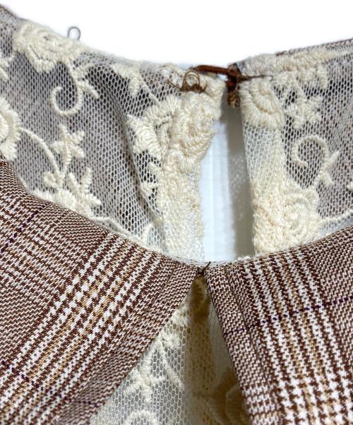 LIZ LISA（リズリサ）LIZ LISA (リズリサ) グレンチェックワンピース/Glen check dress ブラウンの古着・服飾アイテム