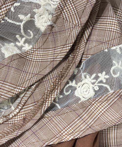 LIZ LISA（リズリサ）LIZ LISA (リズリサ) グレンチェックワンピース/Glen check dress ブラウンの古着・服飾アイテム