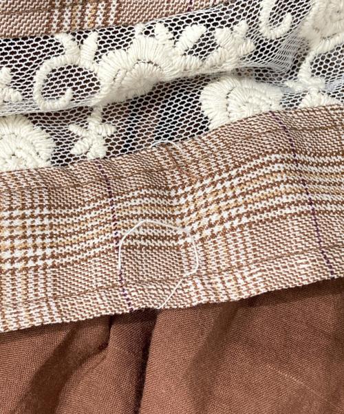 LIZ LISA（リズリサ）LIZ LISA (リズリサ) グレンチェックワンピース/Glen check dress ブラウンの古着・服飾アイテム
