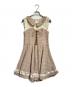 LIZ LISA（リズリサ）の古着「グレンチェックワンピース/Glen check dress」｜ブラウン