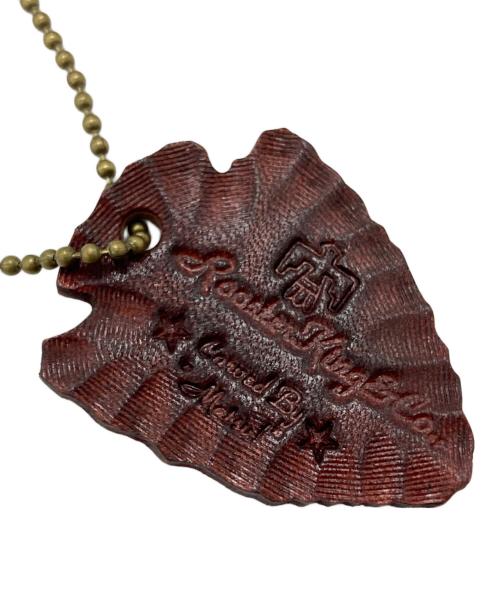 ROOSTER KING（ルースターキング）ROOSTER KING (ルースターキング) レザーフェザーネックレス/Leather Feather Necklace レッドの古着・服飾アイテム