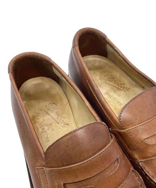 PARABOOT（パラブーツ）PARABOOT (パラブーツ) MAURO VOLPONI (マウロ ヴォルポー二) コインローファー/Coin Loafer ブラウン サイズ:6 1/2の古着・服飾アイテム