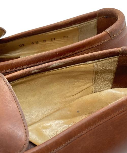 PARABOOT（パラブーツ）PARABOOT (パラブーツ) MAURO VOLPONI (マウロ ヴォルポー二) コインローファー/Coin Loafer ブラウン サイズ:6 1/2の古着・服飾アイテム