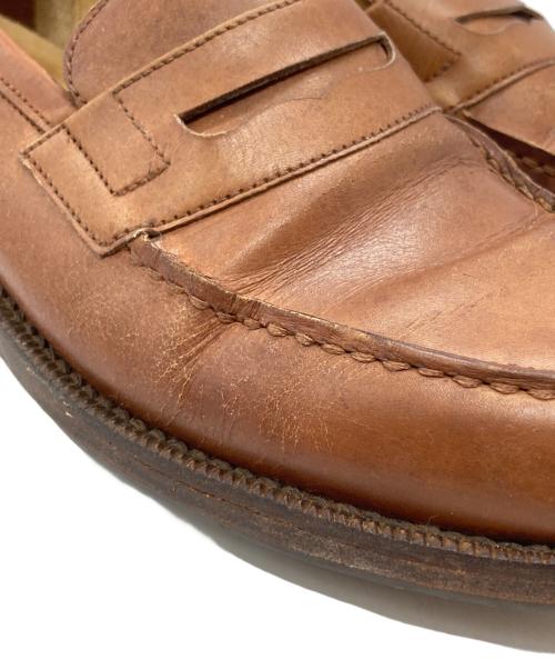 PARABOOT（パラブーツ）PARABOOT (パラブーツ) MAURO VOLPONI (マウロ ヴォルポー二) コインローファー/Coin Loafer ブラウン サイズ:6 1/2の古着・服飾アイテム