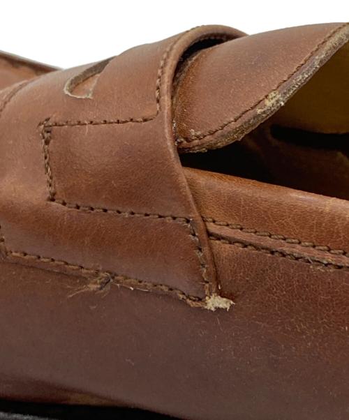 PARABOOT（パラブーツ）PARABOOT (パラブーツ) MAURO VOLPONI (マウロ ヴォルポー二) コインローファー/Coin Loafer ブラウン サイズ:6 1/2の古着・服飾アイテム