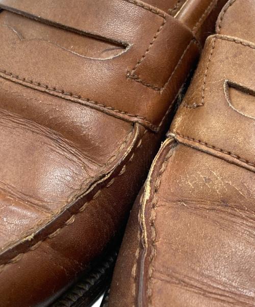 PARABOOT（パラブーツ）PARABOOT (パラブーツ) MAURO VOLPONI (マウロ ヴォルポー二) コインローファー/Coin Loafer ブラウン サイズ:6 1/2の古着・服飾アイテム