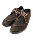 PRADAプラダ）の古着「スウェードＵチップシューズ/Suede split-toe derby shoes」｜ブラウン