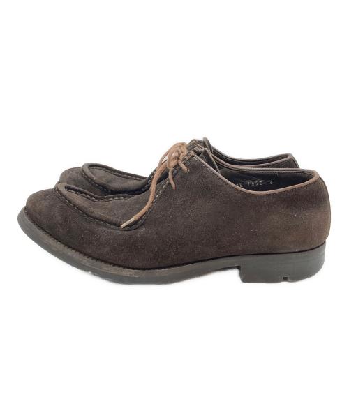 PRADA（プラダ）PRADA (プラダ) スウェードＵチップシューズ/Suede split-toe derby shoes ブラウン サイズ:6の古着・服飾アイテム