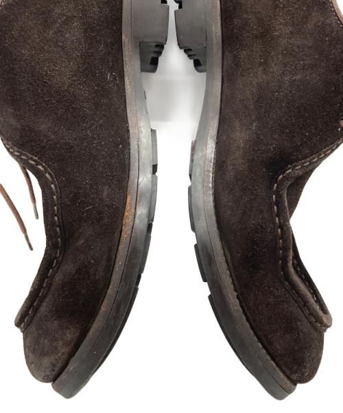 PRADA（プラダ）PRADA (プラダ) スウェードＵチップシューズ/Suede split-toe derby shoes ブラウン サイズ:6の古着・服飾アイテム
