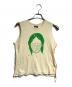 UNDERCOVER（アンダーカバー）の古着「フェイスプリントノースリーブTシャツ/Face print sleeveless T-shirt や Face graphic muscle tee 」｜ベージュ