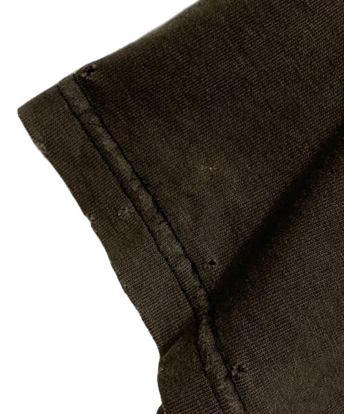 NUMBER (N)INE（ナンバーナイン）NUMBER (N)INE (ナンバーナイン) ダメージ加工アシンメトリーカットソー/Distressed asymmetric top や Ripped asymmetrical cut-and-sewn ブラウン サイズ:2の古着・服飾アイテム