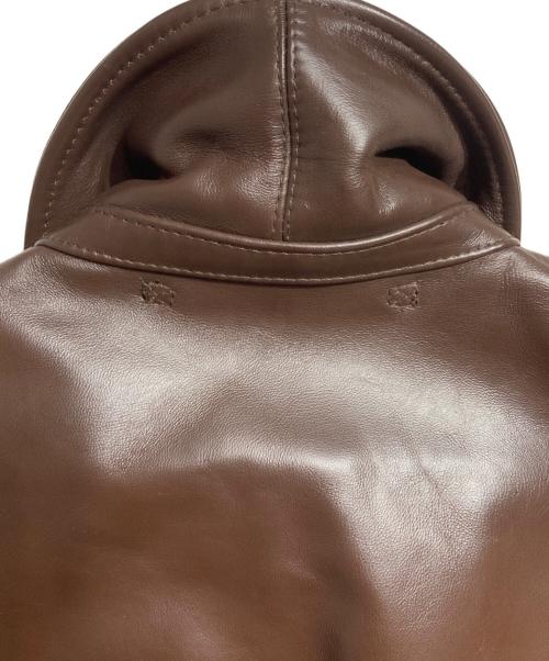 GIBSON&BARNES（ギブソンアンドバーンズ）GIBSON&BARNES (ギブソンアンドバーンズ) A-2レザージャケット/A-2 leather jacket ブラウン サイズ:40の古着・服飾アイテム