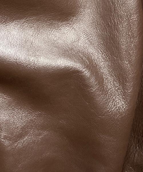 GIBSON&BARNES（ギブソンアンドバーンズ）GIBSON&BARNES (ギブソンアンドバーンズ) A-2レザージャケット/A-2 leather jacket ブラウン サイズ:40の古着・服飾アイテム