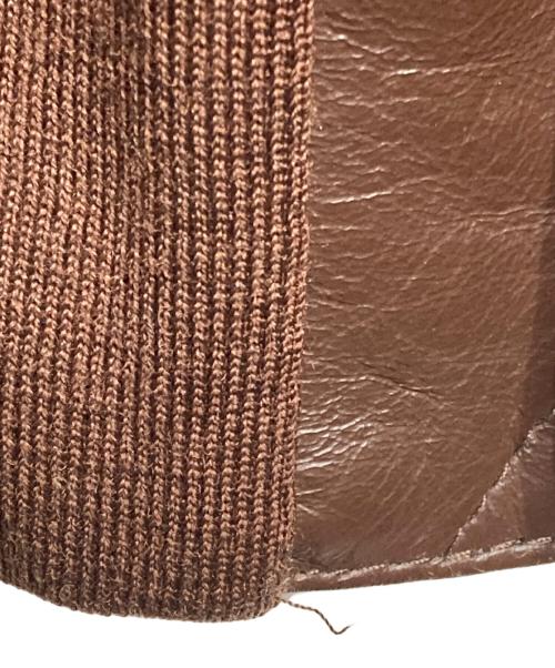 GIBSON&BARNES（ギブソンアンドバーンズ）GIBSON&BARNES (ギブソンアンドバーンズ) A-2レザージャケット/A-2 leather jacket ブラウン サイズ:40の古着・服飾アイテム