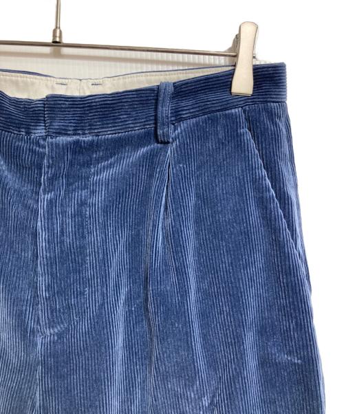AURALEE（オーラリー）AURALEE (オーラリー) WASHED CORDUROY WIDE SLACKS/ウォッシュドコーデュロイ ワイドスラックス ブルー サイズ:1の古着・服飾アイテム
