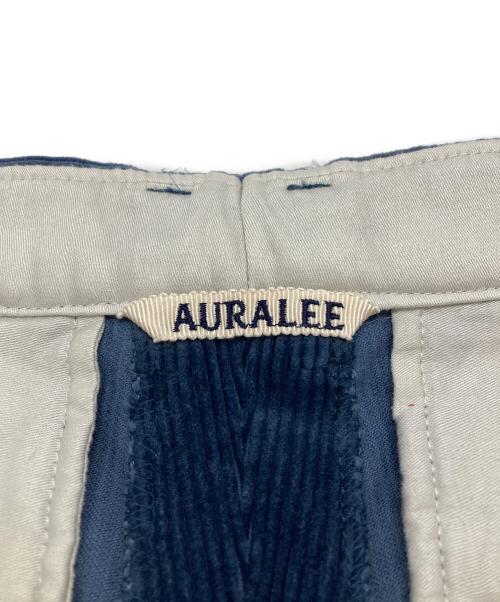 AURALEE（オーラリー）AURALEE (オーラリー) WASHED CORDUROY WIDE SLACKS/ウォッシュドコーデュロイ ワイドスラックス ブルー サイズ:1の古着・服飾アイテム