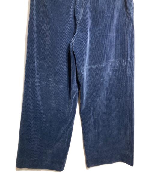 AURALEE（オーラリー）AURALEE (オーラリー) WASHED CORDUROY WIDE SLACKS/ウォッシュドコーデュロイ ワイドスラックス ブルー サイズ:1の古着・服飾アイテム