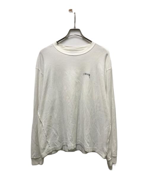 stussy（ステューシー）stussy (ステューシー) LAZY LS TEE ホワイト サイズ:Lの古着・服飾アイテム