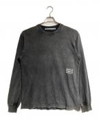 ALEXANDER WANGアレキサンダー・ワン）の古着「フェード加工ロゴプリントカットソー/長袖」｜グレー