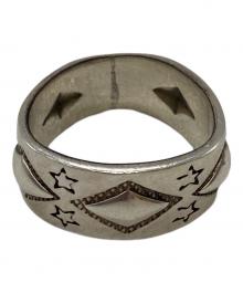 Cody Sanderson（コディ・サンダーソン）の古着「NAVAJOスタースタンプリング/Navajo Star Stamped Ring」｜シルバー