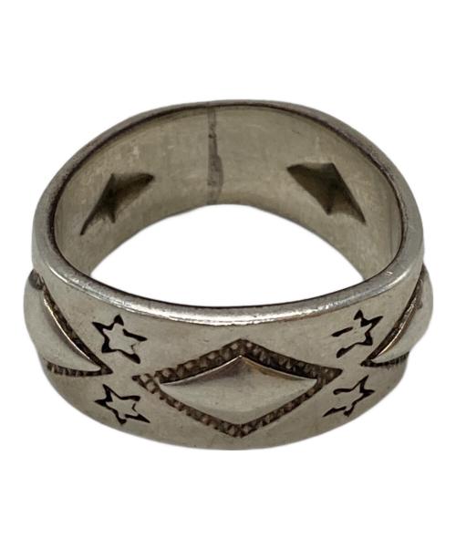 Cody Sanderson（コディ・サンダーソン）Cody Sanderson (コディ・サンダーソン) NAVAJOスタースタンプリング/Navajo Star Stamped Ring シルバー サイズ:16.5号の古着・服飾アイテム