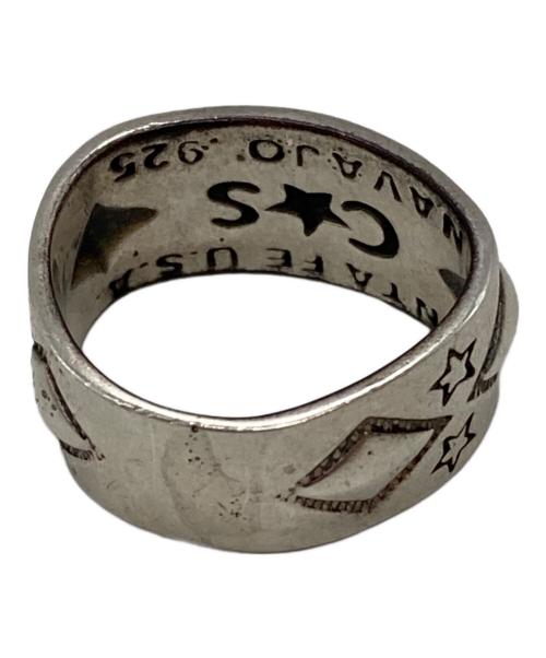 Cody Sanderson（コディ・サンダーソン）Cody Sanderson (コディ・サンダーソン) NAVAJOスタースタンプリング/Navajo Star Stamped Ring シルバー サイズ:16.5号の古着・服飾アイテム