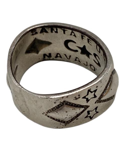 Cody Sanderson（コディ・サンダーソン）Cody Sanderson (コディ・サンダーソン) NAVAJOスタースタンプリング/Navajo Star Stamped Ring シルバー サイズ:16.5号の古着・服飾アイテム