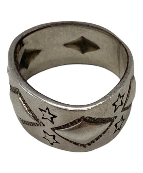 Cody Sanderson（コディ・サンダーソン）Cody Sanderson (コディ・サンダーソン) NAVAJOスタースタンプリング/Navajo Star Stamped Ring シルバー サイズ:16.5号の古着・服飾アイテム