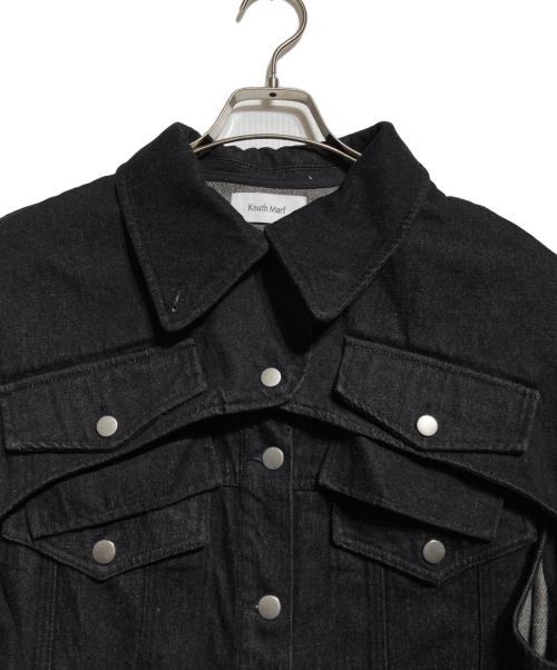 Knuth Marf（クヌースマーフ）knuth marf (クヌースマーフ) 3wayデニムトレンチコート ブラック サイズ:FREEの古着・服飾アイテム