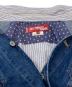 中古・古着 COMME des GARCONS JUNYA WATANABE MAN (コム デ ギャルソン ジュンヤ ワタナベ マン) LEVI'S (リーバイス) フロント切替デニムストライプシャツ/長袖シャツ インディゴ サイズ:S：20000円