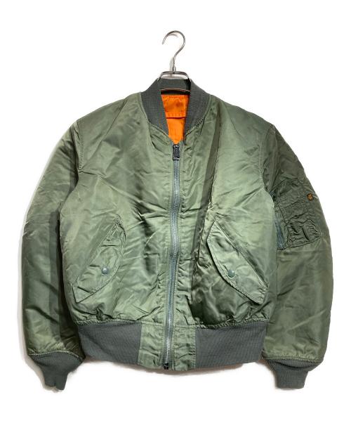 ALPHA INDUSTRIES（アルファインダストリーズ）ALPHA INDUSTRIES (アルファインダストリーズ) MA-1フライトジャケット/MA-1 flight jacket オリーブ サイズ:Mの古着・服飾アイテム