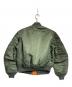 ALPHA INDUSTRIES (アルファインダストリーズ) MA-1フライトジャケット/MA-1 flight jacket オリーブ サイズ:M：18000円