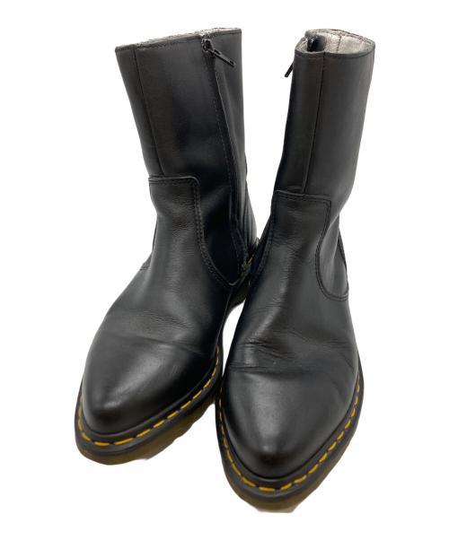 Dr.Martens（ドクターマーチン）Dr.Martens (ドクターマーチン) YOHJI YAMAMOTO (ヨウジヤマモト) ポインテッドトゥサイドジップブーツ/Pointed Toe Side Zip Boots ブラック サイズ:24.5cmの古着・服飾アイテム