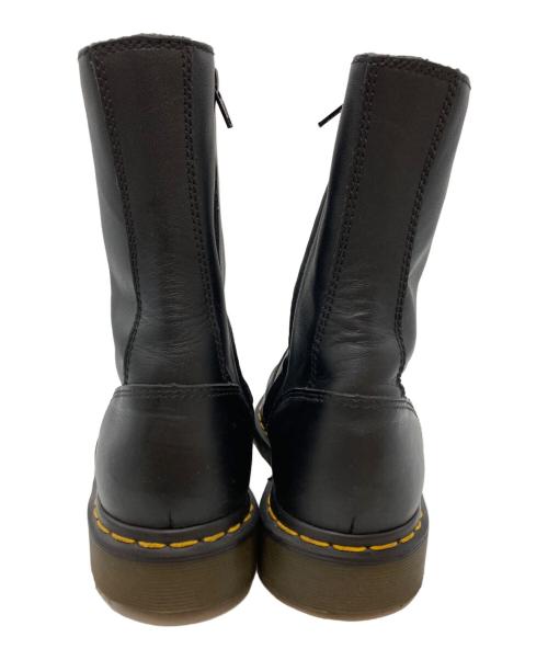 Dr.Martens（ドクターマーチン）Dr.Martens (ドクターマーチン) YOHJI YAMAMOTO (ヨウジヤマモト) ポインテッドトゥサイドジップブーツ/Pointed Toe Side Zip Boots ブラック サイズ:24.5cmの古着・服飾アイテム