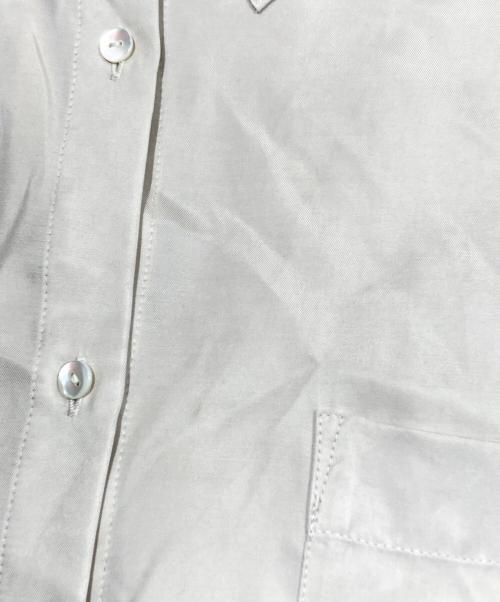 ETRE TOKYO（エトレトウキョウ）ETRE TOKYO (エトレトウキョウ) Cupra Necktie Oversized Shirt/キュプラネクタイオーバーシャツ ベージュ サイズ:Fの古着・服飾アイテム