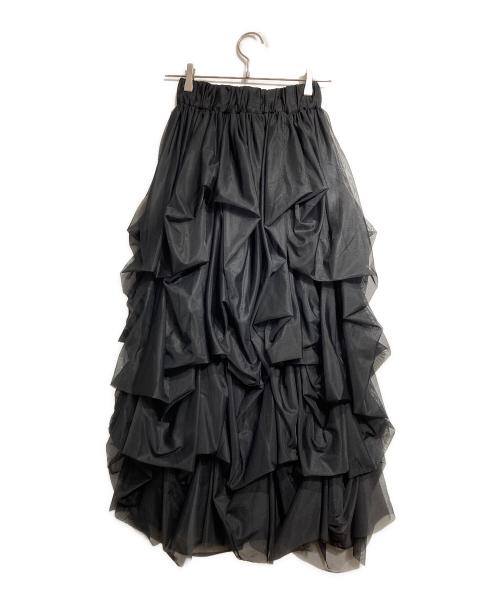 THE TOE（ザ・トゥー）THE TOE (ザ・トゥー) Iris Tulle Skirt/アイリスチュールスカート ブラック サイズ:Mの古着・服飾アイテム