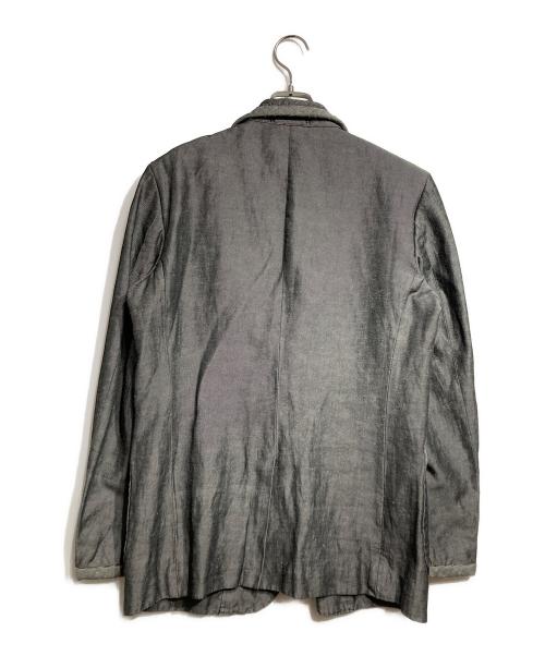 COMME des GARCONS HOMME DEUX（コムデギャルソン オム ドゥ）COMME des GARCONS HOMME DEUX (コムデギャルソン オム ドゥ) Tailored jacket/パイピングリネンテーラードジャケット グレー サイズ:XSの古着・服飾アイテム